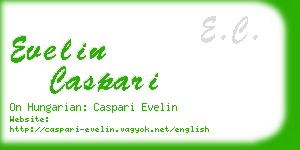 evelin caspari business card